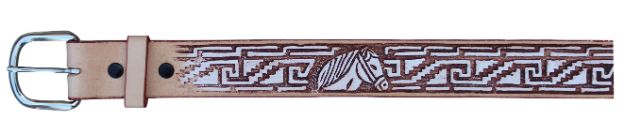 Tooled with greco & HORSE head Belt