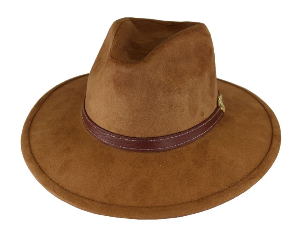 Faux Suede HAT - Honey