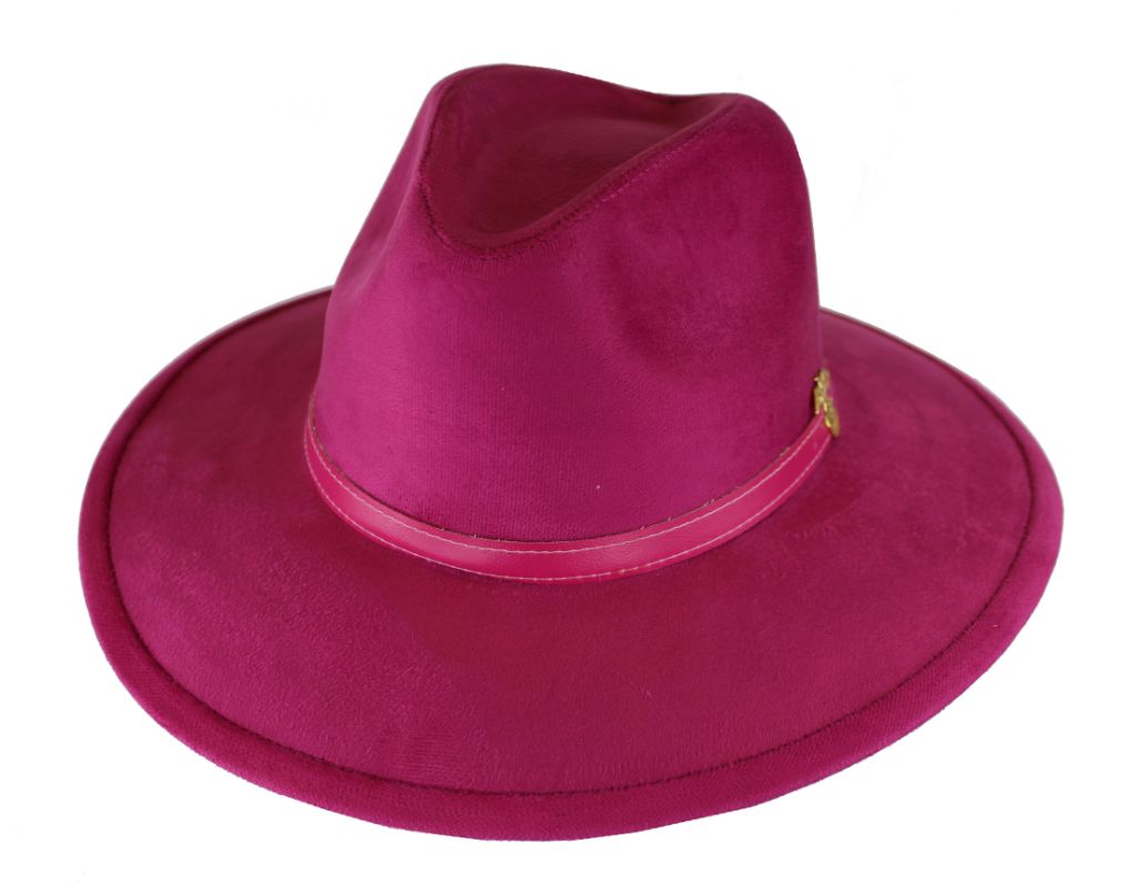 Faux Suede HAT - Pink