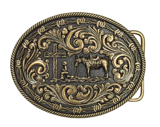BUCKLE, Praying Cowboy