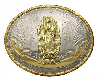 Oval Virgin Mary Buckle