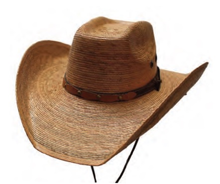 8 Sec Burnt Palm Hat