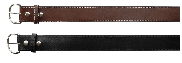 Black or Brown Leather DRESS Belt