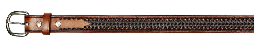 Brown Center Lace LEATHER BELT