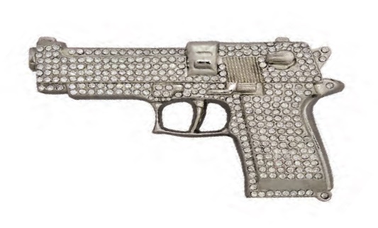 Rhinestone PISTOL Buckle