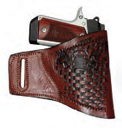 LEATHER Brown 9mm Gun Holster