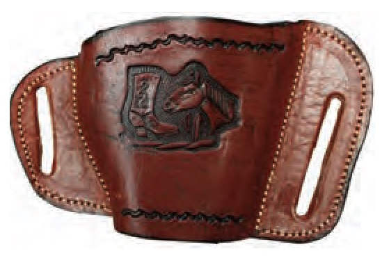 9mm LEATHER Brown Gun Holster