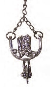 BOOTS with Spurs Frame Key-chain