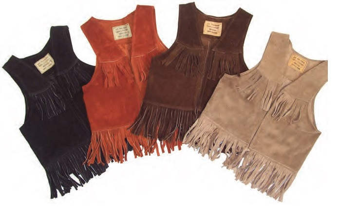 Youth Leather Frontier Fringe VEST