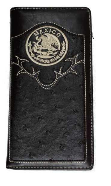 Roper Black Ostrich Mexico COAT of Arms