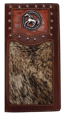 Wallet, Cow hair Roper (Checkbook) Leather