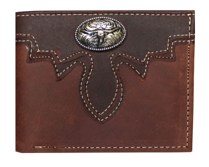 Bi-fold WALLET, Longhorn Concho