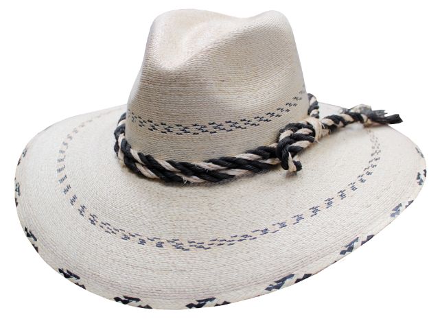 HAT, Cowboy Palm Leaf Ropeband