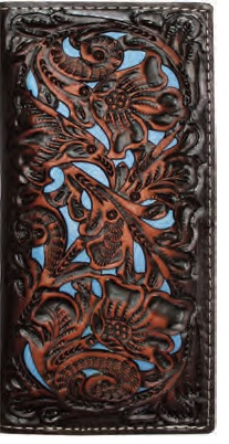 Tooled and cut out WALLET