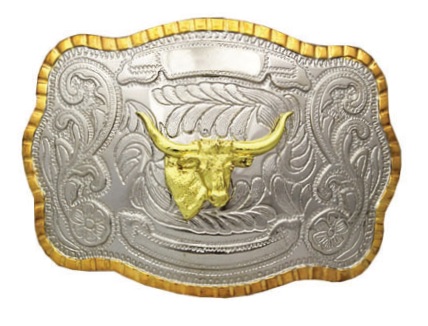 Buckle, Rect Longhorn