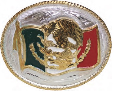 Mexican FLAG Design Buckle