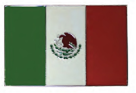Mexican FLAG Design Buckle
