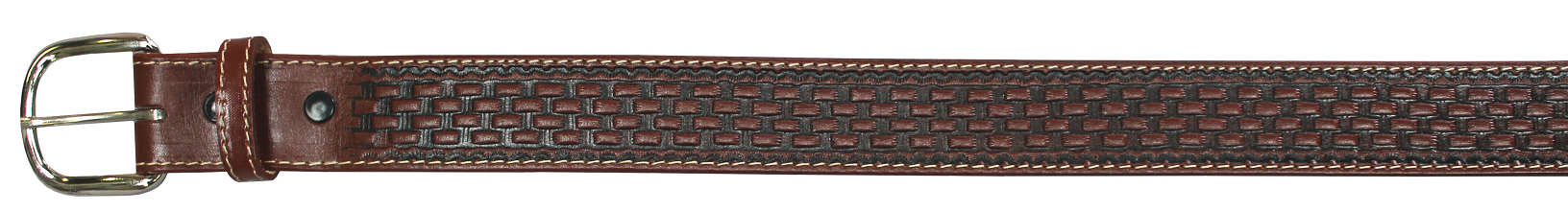 Brown color Tooled Leather BELT