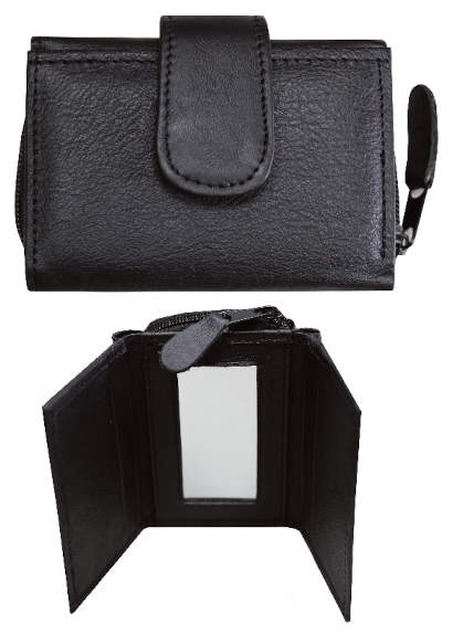 Wallet, Leather CLUTCH Black