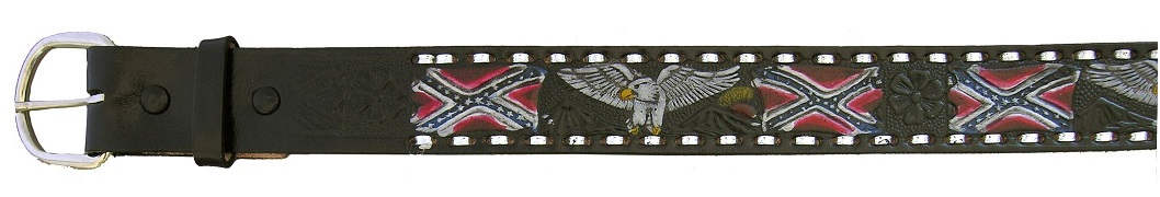 Painted Belt Confederate FLAG