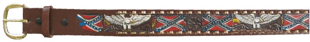 Painted BELT Confederate Flag