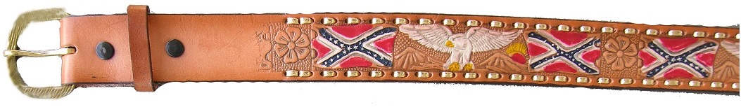 Painted Belt Confederate FLAG