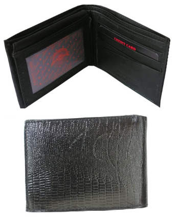 Imitation Lizard Print Black