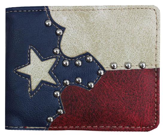 Bi-fold Texas FLAG Wallet