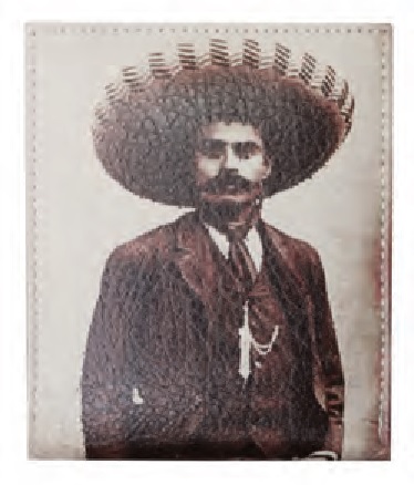 Bi-fold Emiliano Zapata leather WALLET