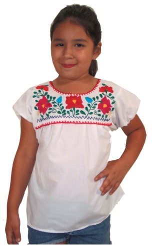 Girl's Puebla Blouse