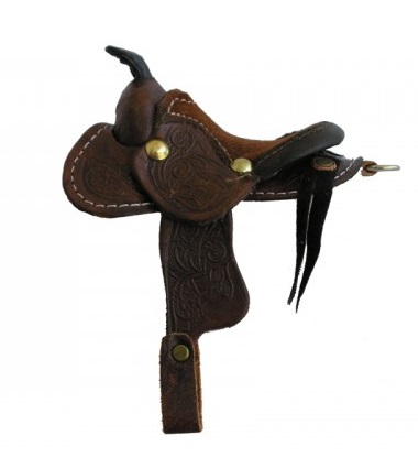 Brown Mini Saddle 3.5 IN.