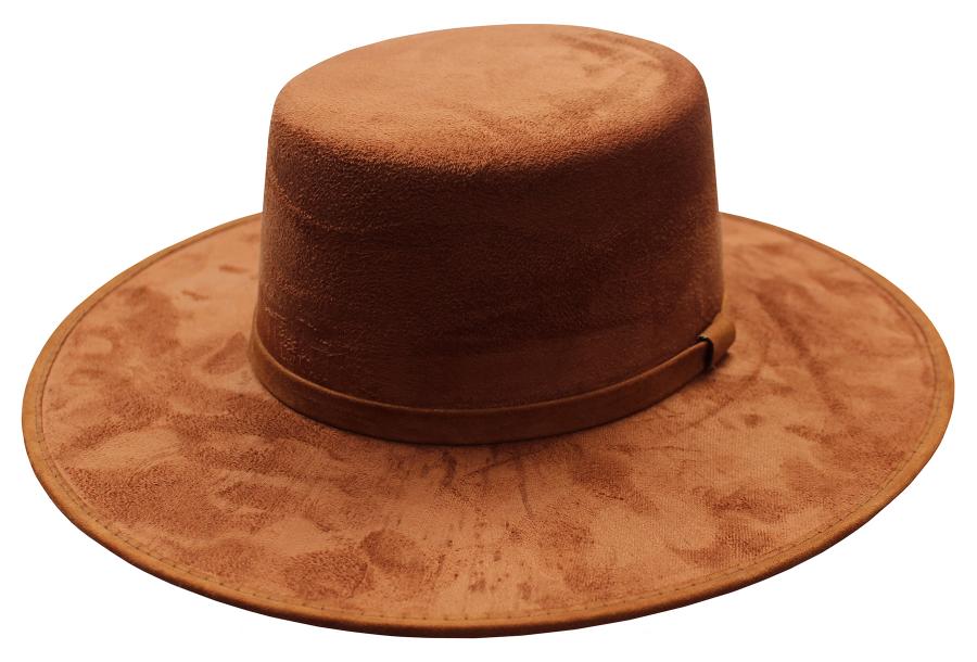 Suede Flat Top Gambler
