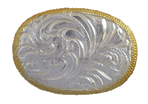 Oval Concho W GOLD design