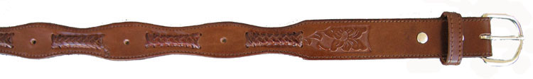 LEATHER BELTS-BLANK BELT - BROWN LEATHER BELTS