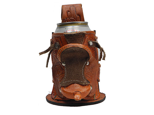 LEATHER Holder for Can Drinks
