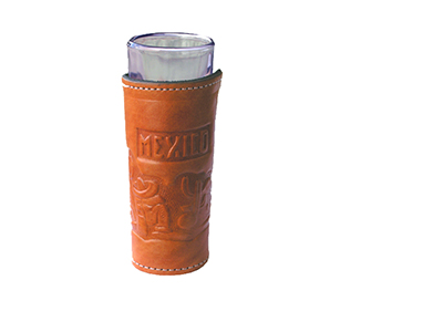 Leather Shot GLASS Holder
