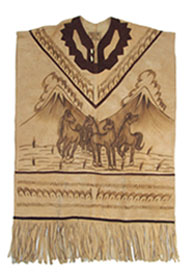 Suede Leather PONCHO