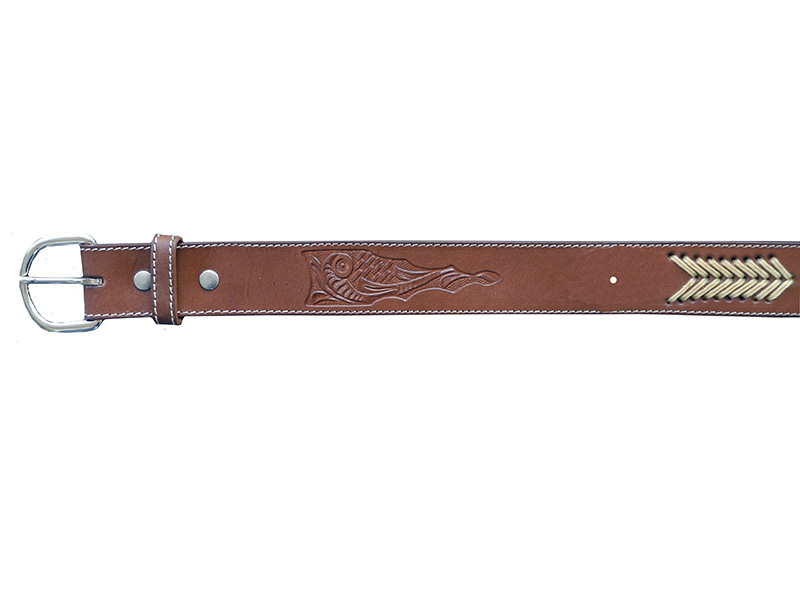Leather Belt no Concho