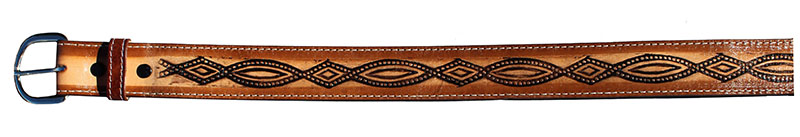 Diamond Tooled LEATHER Belt