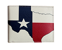WALLET, Bi-fold Texas Flag