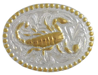 Oval Scorpion Concho