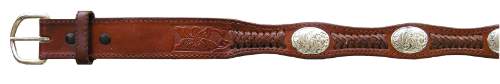 Single Concho BELT Brown