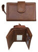 Wallet, Leather CLUTCH Brown