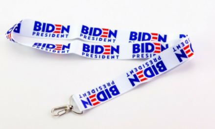 Joe Biden Harris 2020 Election Lanyard NECKLACE Key chain with K