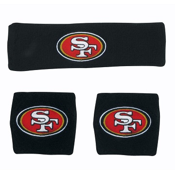 HEADBAND & Wristband Head Band 3 pcs Set - San Francisco 49ers NF