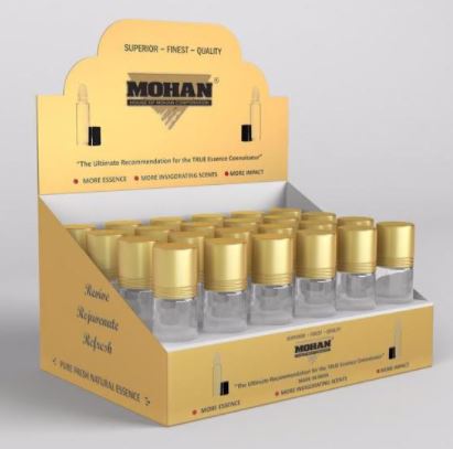 Mohan French Perfume BODY OIL, 100% Pure Uncut Long Lasting 1/3 O