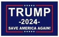 Donald Trump 2024 3' x 5' FLAGs Save America Again Royal In stock