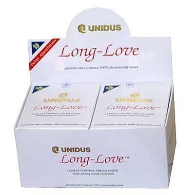 _Unidus Long Love Condom - 144 pcs Per Display, Plain