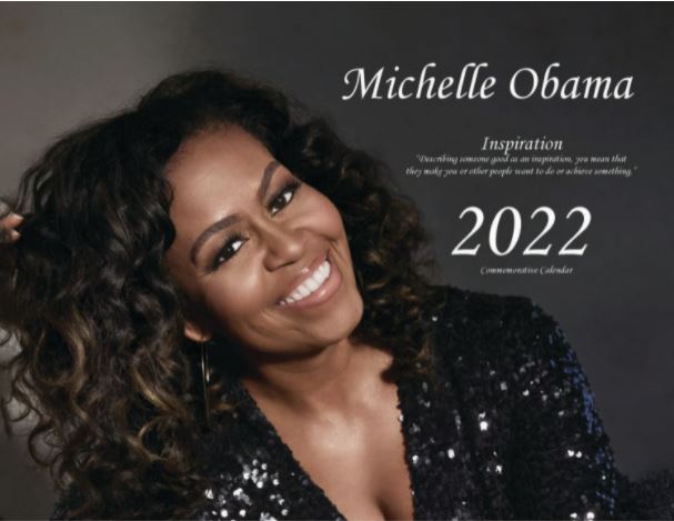 2022 The Obama Flip Commemorative CALENDAR. Michelle Obama.