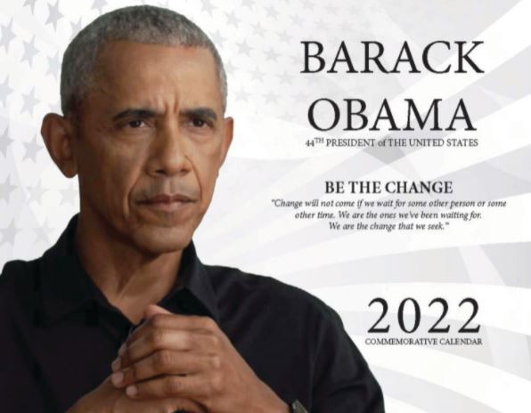 2022 The Obama Flip Commemorative CALENDAR. Barack Obama